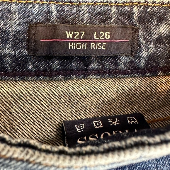 NWT Vigoss Friday Tapered High Rise Boyfriend Jeans Medium Blue Wash Size 26 - Picture 11 of 15